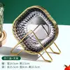 Plato Transparente con Borde Dorado en Forma de Hueso Hecho a Medida por el Fabricante, Plato de Fruta de Lujo para Mascotas con Diseño de Diamantes e Impresión de Logo, Admite Personalización de Lotes Pequeños