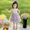 Vestido Colete de Tela para Meninas 2026 Novo Estilo Moda Infantil Verão Vestido Princesa Bebê Menina Vestido Kuromi