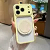 Adequado para iPhone 18 Pro Max, capa de celular com suporte magnético e janela grande, capa protetora anti-queda de cobertura total Apple 17
