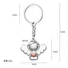 Chaveiro de Metal Love Angel Asas de Anjo Personalizadas Pingente de Bolsa de Aparência Elevada Estilo Ins Chaveiro de Anjo