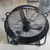 T 110V Ventilador de Piso Móvil Industrial Grande sin Escobillas, Ventilador Cilíndrico Vertical de Empuje Manual, Ventilador Grande con Extracción de Humo Estándar de EE. UU.