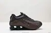 Zapatillas Deportivas Casuales Transpirables con Amortiguación Estilo Retro Floral para Hombre y Mujer, Modelo Nuevo Shox R4 para Correr, Transfronterizas