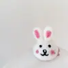 Nuevo fieltro de lana lindo animal pequeño tridimensional pinza superior para niños panda bebé conejo pasador pasador pinza de pico de pato