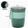 Copo de sopa isolado selado Bolsa Bento conjunto caixa de almoço isolada de aço inoxidável forno de micro-ondas copo de café da manhã japonês pequeno balde isolado