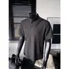 Camiseta de manga corta estilo americano con cuello Henry para hombre, verano, aspecto musculoso, moderna, deportiva, fitness, casual, tridimensional, estilo old money