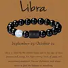 Amazon WISH Explosiones Calientes Pulsera Elástica de Doce Constelaciones Piedra Ojo de Tigre Ágata Pulsera de Cuentas de Color Mixto Tarjeta