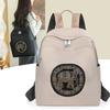 Mochila de Viaje de Alta Gama con Diamantes Calientes 2025 Nueva Transfronteriza Bordada con Elefante de Piel de Oveja Mochila Escolar Multifuncional para Mujer