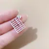 Collar Francés de Plata Estilo Antiguo para Mujer, Set de Colgantes con Cadena Caja para Clavícula, Bolsa de la Suerte, Bolsa de Dinero, Ábaco, Estilo Retro Artístico