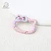 Chaveiro Colorido Gato Pintado à Mão com Fecho de Mola Pingente de Bolsa Anel de Mola Acessórios para o Festival Qixi Cores Misturadas