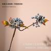 Jarrón minimalista de vidrio esmerilado color champán recomendado por el diseñador decoraciones suaves tubo recto adornos florales mesa de comedor sala de estar