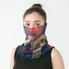 Bufanda para Colgar en Oreja de Seda Dorada para Mujer Primavera y Verano Versátil Protector Solar Manga para Cuello Velos Cubre Cuello Multifuncionales Bufanda de Seda Pequeña Variada de Cuello Alto