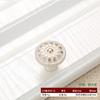 Manija Blanca Marfil Estilo Europeo Manija de Puerta de Armario Moderna Simple Manija Pequeña de Herrajes de Rosa para Cajón y Puerta de Gabinete