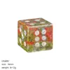 Dados de cristal natural de 16 mm transfronterizos, divertido accesorio para puntuar juegos de mesa, dados de piedra semipreciosa con esquinas rectas arenados