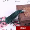Nueva Joyería de Borlas Sombrero Decorativo de Metal Aretes de Poliéster Seda de Hielo Pequeños Accesorios de Borlas Colgante de Borlas Vertical DIY