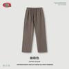 Be Roupas Masculinas Outono 2025 Retrô Street Peso Pesado 480g Moletom Verde Estampado Desgastado e Calça de Moletom Conjunto Casual Masculino Tendência
