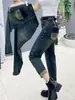 Ropa para Mujer Tallas Grandes Primavera y Otoño 2025 Jeans Acortados Tipo Pera Piernas Gruesas Chica Gordita Delgado Cintura Alta Pantalones Harlan Papá