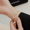 Novo sino contas de amor pulseira meninas linha simples nicho design amor mão jóias ao vivo atacado