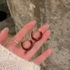 Pendientes de Plata 925 con Pasador de Zirconia de Alta Gama Super Brillantes para Mujer, Pendientes Exquisitos de Lujo Ligero con Temperamento, Pendientes de Venta Caliente, Pendientes de Primavera y Verano al por Mayor