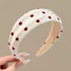 Diadema de lunares versátil estilo coreano Maillard, un imprescindible para peinar y recoger los pelos sueltos, nuevo modelo 2026, para uso diario, accesorio para el cabello para mujer