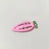 Presilha de Cabelo de Cenoura com Gotejamento de Óleo Dopamine Kidsren Desenho Animado Fofo Presilha BB Menina Recorte Presilha para Franja Acessórios de Cabelo
