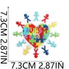 Tema Conciencia del Autismo Bordado Tela Adhesiva Bolsa Parche para Vestir Color Rompecabezas Etiqueta Bordado Computarizado Capítulo de Planchado