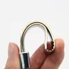 Llavero Popular Transfronterizo para Coche de TPU Colgante de Anillo de Llave de Aleación de Zinc Llavero con Borde Dorado de TPU Venta al Por Mayor de Fábrica