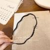 Diadema Simple de Lunares Estilo Coreano, Diadema Ondulada Elegante y Delgada, Accesorio Básico Versátil para el Cabello para Niños y Padres