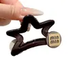 Pinza de Garra Estrella Dorada para Coleta Alta para Mujer, Estilo Nuevo de Alta Gama 2026, Pinza Tiburón para Recogido en la Parte Trasera de la Cabeza, Accesorio para el Cabello