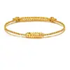 Oro Puro 999 Pepitas de Oro, Piezas Triangulares de Oro, Pulsera de Hilo Rojo para el Año de Nacimiento, Pulsera de Hilo Rojo con Oro, Regalo