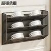 Zapatero detrás de la puerta, gabinete de zapatillas multicapa para la pared del baño, no requiere taladro, organizador de zapatos de pared para uso doméstico, perfecto para la entrada