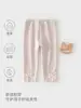 Pantalones para Niña Primavera y Otoño Estilo Nuevo Leggings para Bebé Niña Pantalones Largos para Niños Lazo Dulce Pantalones de Canalé Versátiles