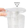 Multi-camada transparente rotativa caixa de joias brincos pulseira colar caixa de armazenamento à prova de poeira caixa de armazenamento de quatro camadas caixa redonda
