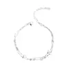Pulsera Doble Capa de Gipsófila con Cuentas Redondas Esmeriladas Explosiones Transfronterizas Pulsera de Cuentas de Transferencia Planeta Pulsera Clásica Estrella Super Brillante