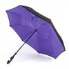 Atacado do Fabricante Novo Guarda-chuva de Carro Invertido Automático de Camada Dupla Mãos Livres Proteção Solar Publicitária Guarda-chuva de Carro Invertido