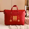 Bolsa Roja tipo Sobre para Boda, Bolso de Mano Portátil Especial para Novia, Bolso de Mano Rojo tipo Sobre para Boda, Sobre de Gran Capacidad, Bolsa para Guardar Regalos