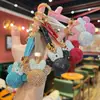 Llavero de Muñeco de Cabeza de Mickey con Pedrería Creativa de Gama Alta, Cadena de Garra Brillante Linda, Accesorio para Bolso de Mujer con un Toque de Sofisticación