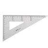 Juego de reglas de plástico transparente triangular Deli 6425 de 23 cm, juego de reglas de medición para dibujo de estudiantes, venta al por mayor