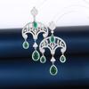 Novos Brincos de Gota d'Água de Outono para Mulheres, Zircônia Microincrustada, Moda de Luxo Leve, Brincos de Prata S925 de Alta Qualidade para Mulheres