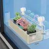 Estante con ventosa para balcón, tendedero de flores colgante, soporte para macetas de barandilla, soporte de pared para macetas, solución de almacenamiento para suculentas y plantas verdes