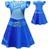Novo Descendentes 4 Vestido dos Sonhos de Princesa para Menina Vestido de Princesa com Manga Bufante Roupa vestido Roupa Infantil Vestido de Princesa