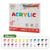 Marcador Acrílico Líquido de Color Intenso Directo 120 Colores Punta Suave Sin Presión Estudiante Arte DIY Pintura Pluma para Graffiti Hecho a Mano