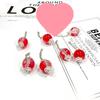 Joyería de Palomitas de Maíz de 10 mm Cuentas Sueltas Cuentas de Vidrio Cuentas de Vidrio Cielo Estrellado Materiales para Accesorios Hechos a Mano DIY Pulsera Pulsera Niñas