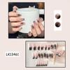 Xiaohongshu Douyin Unha Postiça Gel Jelly Estilo Diamante Manicure Estilo Puro Desejo Menina Gelo Transparente Removível Adesivos de Unha Prontos