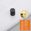 Moderno simples gaveta de cabeceira guarda-roupa armário móveis porta maçaneta redonda furo único liga de alumínio espacial pequena maçaneta