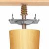 Junta de pie de madera maciza para sofá, pieza de hierro para pata de sofá, pieza de conexión para pata de madera, junta para mueble, pata de madera maciza, pieza de hierro