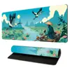 Alfombrilla de ratón con paisaje fresco y curativo, alfombrilla grande de anime para teclado de computadora de e-sports, alfombrilla gruesa grande para escritorio de oficina