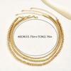 Amazon Transfronterizo Nuevo Conjunto de Tres Piezas Estilo Bohemio Lujo Dorado CCB Collar de Perlas Joyería para Dama Lote