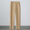 Calças Cigarrete Brancas de Cintura Alta Femininas, Calças de Terno Versáteis Cropped Finas de Verão para Petite, Calças Casuais Femininas