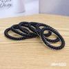Accesorios para el Cabello Estilo Coreano, Gomas para el Cabello Transparentes de Colores Delgadas tipo Cable de Teléfono, Diademas Plateadas Brillantes de Moda, Bandas para el Cabello Pulsera de Boutique