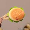 Pasador de pelo de hamburguesa marrón de dibujos animados lindo para mujer flequillo pan tostado pan pasador de felpa para niños pelo suelto clip bb tocado